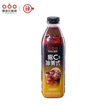 隅田川即饮咖啡橙C美式风味低脂黑咖啡饮料1L*1瓶