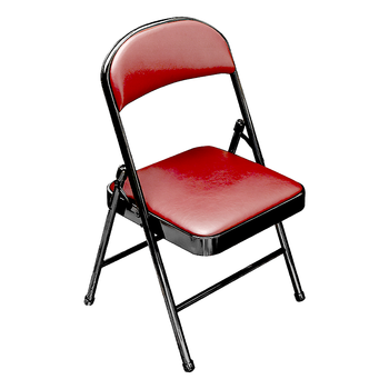 kuoson 折叠椅办公会议靠背椅培训学习椅宿舍电脑椅子  红色（4张起售）