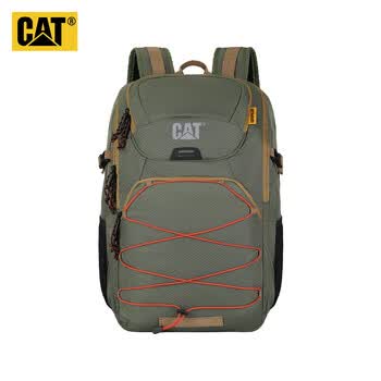 卡特（CAT）双肩包户外轻背包电脑包大容量40L减负登山旅行父亲节礼物84879绿