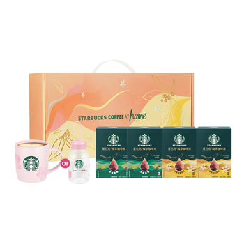 星巴克（Starbucks）精萃咖啡液0糖0脂即享黑咖啡春日缤纷礼盒24杯 元气咖啡礼物 送礼