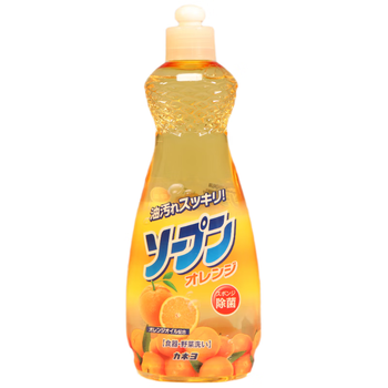 家耐优KANEYO橙香果蔬 餐具洗洁精浓缩洗涤灵 600ml/瓶  日本原装进口