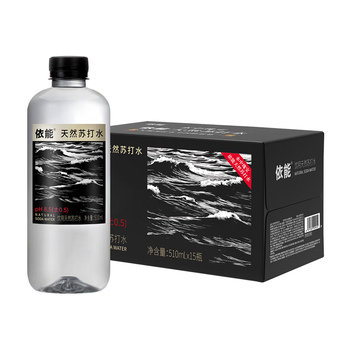 依能含锶天然苏打水 弱碱无添加无气 510ml*15瓶 整箱装
