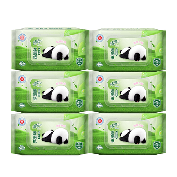 清风草本湿厕纸40片*6包 私处清洁湿巾纸巾 搭配卷纸厕纸