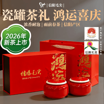 双碑绿茶信阳毛尖200g2026年新茶雨前正宗春茶茶叶高档礼盒装送礼送人
