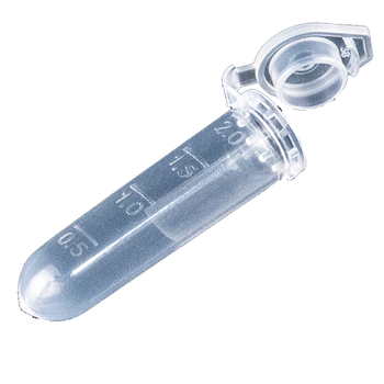 赫思迪格 【京仓闪送】塑料离心管 采样分装瓶 带刻度EP管种子瓶 2ml连盖（500个/包）HHW-083