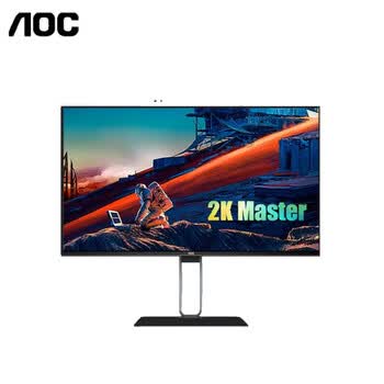 AOC办公显示器 27英寸 2K IPS广视角 TUV低蓝光 Type-C HDR400 旋转升降 办公设计电脑显示屏 Q27U2