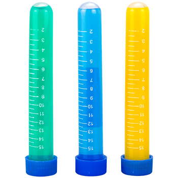 海斯迪克 HK-148 塑料离心管 带刻度EP管种子瓶 15ML圆底螺盖（100个/包）