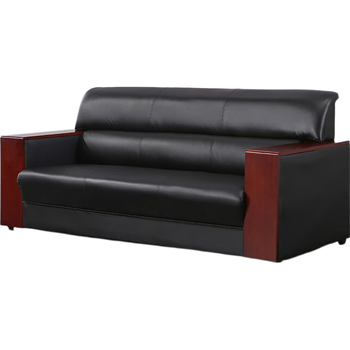 中伟（ZHONGWEI）办公沙洽谈接待商务现代简约沙发皮艺沙发办公室沙发 单人位