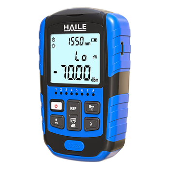 HAILE迷你光功率计四合一 15公里红光笔 网线网络测试仪LED照明 衰减范围-70～+6db充电款HJ-8521C