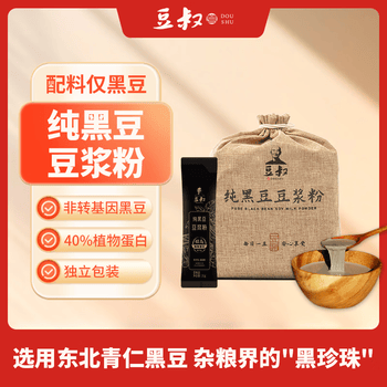 豆叔原味黑豆浆粉纯豆浆粉40%高蛋白非转基因441g 21g*21条