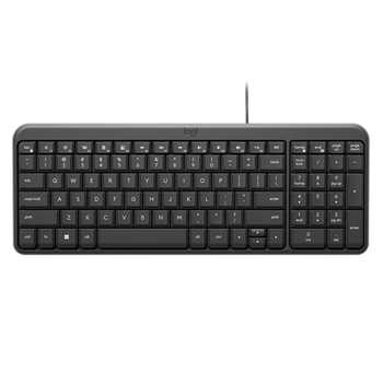 罗技（Logitech）K106 【企业级】有线商务办公键盘 USB接口电脑笔记本键盘 即插即用全尺寸键盘 黑色【团单优惠】