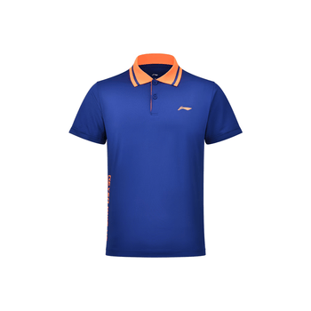 李宁（LI-NING）乒乓球服羽毛球服短袖polo衫新秀系列舒适透气运动上衣男女 XL 