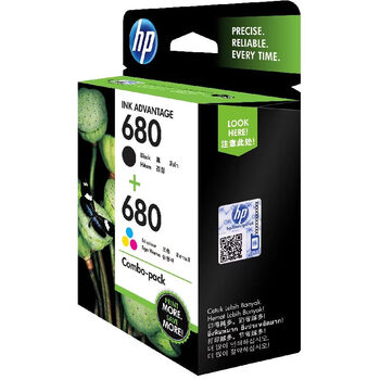 惠普(HP)680原装黑彩套装墨盒 适用2138 5078 5278 3636 2677 2678 3776打印机