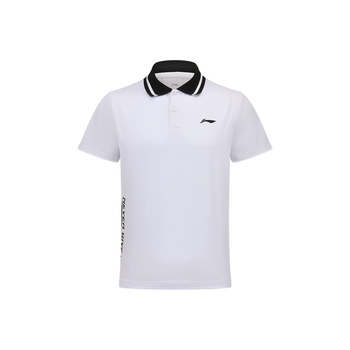 李宁（LI-NING）乒乓球服羽毛球服短袖polo衫新秀系列舒适透气运动上衣男女 3XL 