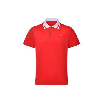 李宁（LI-NING）乒乓球服羽毛球服短袖polo衫新秀系列舒适透气运动上衣男女 3XL 