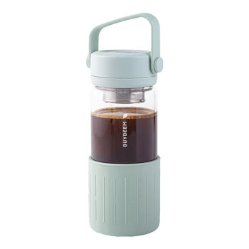北鼎（Buydeem）泡茶随手杯 茶水分离玻璃水杯男款女款 泡茶杯子耐用便携办公礼物