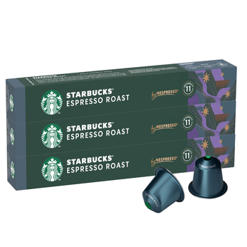 星巴克（Starbucks）口碑甄选胶囊咖啡混享30颗 黑咖啡进口 适配Nespresso胶囊机