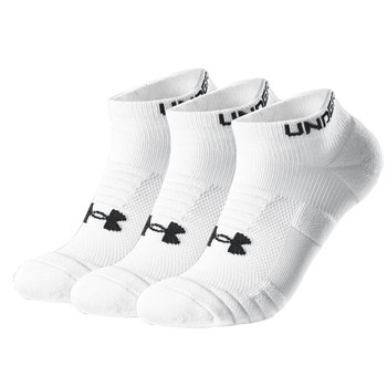 安德玛（Under Armour）短筒运动袜(3双) 篮球短袜跑步骑行羽毛球袜子男女防臭吸汗篮球袜