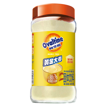 阿华田（Ovaltine）麦乳精瓶装400g 上海老牌子黄金大麦阳光早餐冲饮 固体饮料冲泡