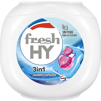 威露士清可新3合1洗衣凝珠10ml*40粒 除菌除螨 持久留香 浓缩洗衣液
