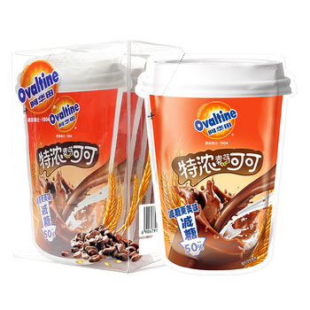 阿华田（Ovaltine）可可粉减糖版125g(25g*5)早餐代餐烘焙咖啡牛奶巧克力粉冲饮伴侣