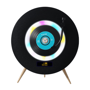 YEARS STAY时光岁月一体式CD机发烧友音乐专辑cd播放器复古唱片机桌面音响音箱生日礼物黑色SG1880