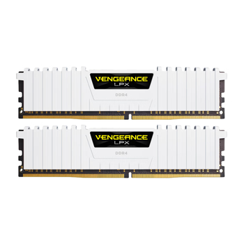 美商海盗船（USCORSAIR）32GB(16G×2)套装 DDR4 3600 台式机内存条 复仇者LPX 游戏条 白色 C18