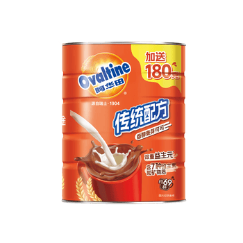阿华田（Ovaltine）可可粉罐装1.38kg早餐代餐巧克力粉牛奶烘焙咖啡冲饮伴侣固体饮料