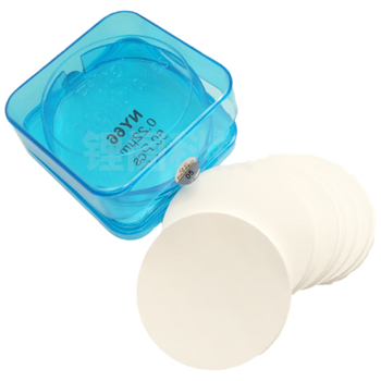 恩布里 微孔滤膜水系PES过滤器一次性有机尼龙亲水PTFE 【水系PES】50mm,0.22um 50片/盒 
