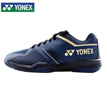 YONEX尤尼克斯羽毛球鞋yy缓冲透气男款宽版SHBSF1WEX藏青金40码
