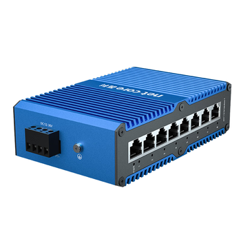 磊科（netcore）IS8 PRO工业级交换机8口百兆 以太网络分流器分线器 6KV防雷 DIN导轨式安装