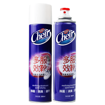 CHEIR除臭喷雾鞋子抑除菌去臭速干鞋袜防脚臭去异味喷雾剂300ml