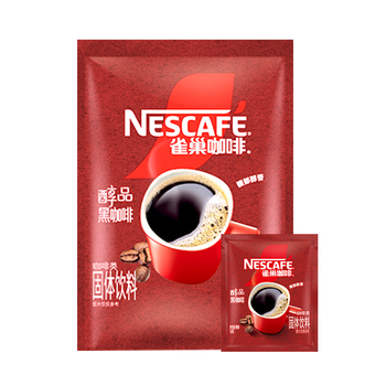 雀巢（Nestle）醇品无蔗糖速溶黑咖啡 独立袋装 美式黑咖啡1.8g*100包