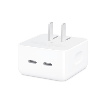 Apple/苹果 35W双口-横向 type-c充电器充电头多口原装 旗舰店苹果iPhone17 Pro Max/iPad/Mac充电器