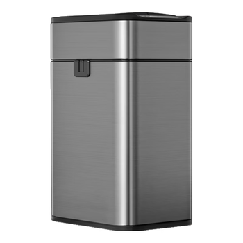 苏泊尔（SUPOR）不锈钢智能感应垃圾桶30L银色【充电款&臭氧杀菌】抽绳一拉打包