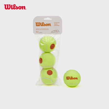 Wilson威尔胜青少年儿童训练网球低压缩网球耐磨Starter WRT137300