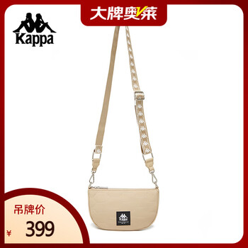 卡帕（Kappa）背靠背单肩包2024新款女复古休闲斜挎包简约包K0E88BD70