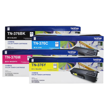 兄弟 TN-376 四色原装墨粉盒 适配 HL-L8250CDN/L9200CDW/DCP-L8400CDN/MFC-L8650CDW 打印机粉盒 约 14500 页