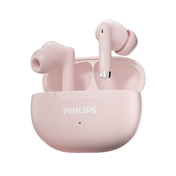 飞利浦（PHILIPS）新款蓝牙耳机无线降噪高端入耳式游戏耳机超长续航真无线运动耳机适用苹果华为TAT2020粉