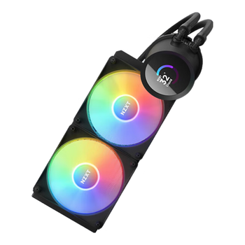 NZXT 海妖240 RGB黑色 一体式CPU水冷散热器 ASETEK七代泵 支持LGA1700