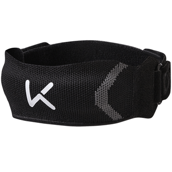 Keep针织髌骨带护膝半月板羽毛球跑步跳绳髌骨固定可调节黑灰 一只装