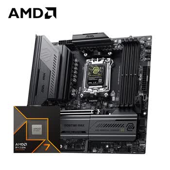 AMD锐龙R7 9700X搭微星B850M MORTAR MAX WIFI迫击炮 游戏电竞主板 主板CPU套装 板U套装