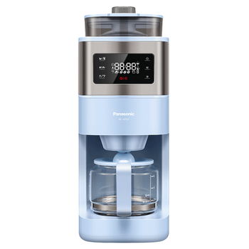 松下（Panasonic）美式咖啡机全自动家用 研磨一体 自动清洁 智能保温 多档浓度 送礼 NC-A702 蓝色