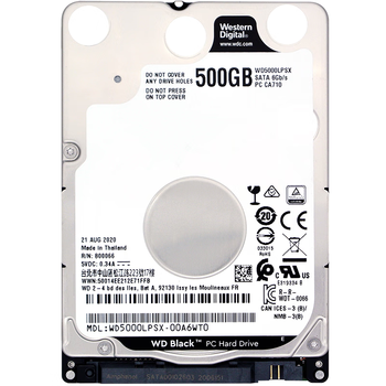 西部数据(WD)500GB 笔记本游戏机械硬盘 WD_BLACK 西数黑盘 SATA 7200转64MB 2.5英寸WD5000LPSX