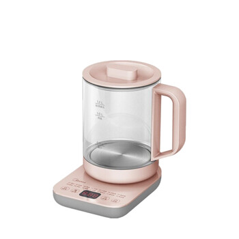 美的（Midea）养生壶（粉色）迷你 养生壶 烧水壶 电热水壶 煮茶壶 花茶壶 电热水壶 GE1507