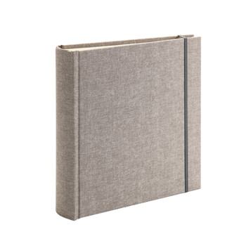 NCL仲林插袋式布艺小相册本200张5寸 情侣插页影集/家庭相薄照片书 棕色 NB-2UP5-BR