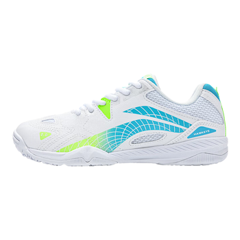 李宁（LI-NING）乒乓球鞋羽毛球鞋鹰眼2.0国家队比赛训练鞋 标准白/浅水蓝 38 