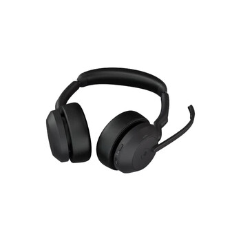 捷波朗（Jabra）话务耳机 Evolve2 55 MS 电脑办公会议通话话务员客服电销专用耳麦在线教育头戴式蓝牙降噪耳机