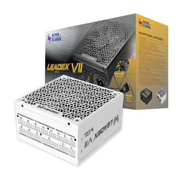 SUPER FLOWER振华 ATX3.1电源 额定1300W LEADEX VII 1300W金牌全模 白色 支持5090显卡 高品质日系电容
