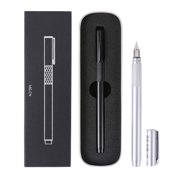 晨光（M&G）优品旗舰版EF尖金属钢笔 单只礼盒装AFPY1701 银色笔杆